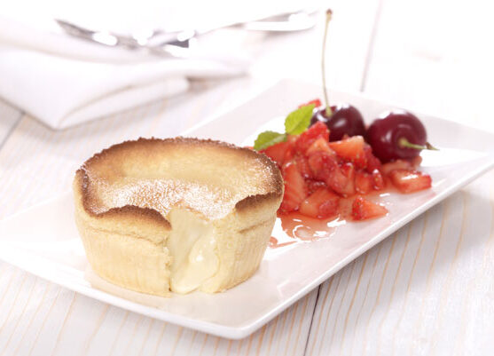 Chocolate Souffle╠ü with Vanilla